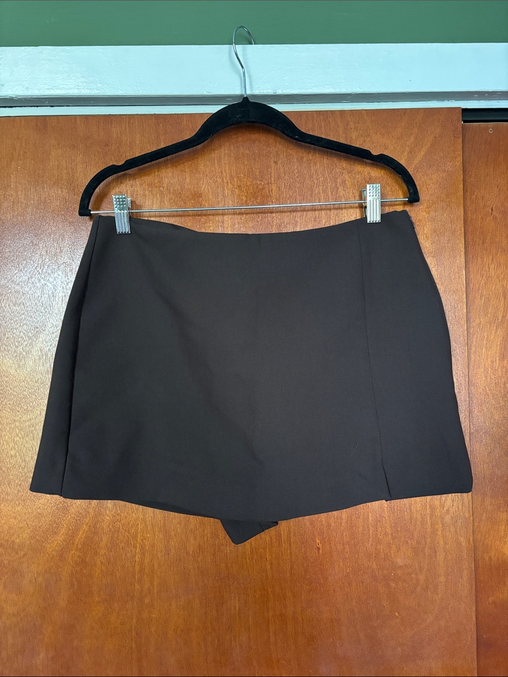 Women's Brown Skort Shorts - Classic A-Line Style